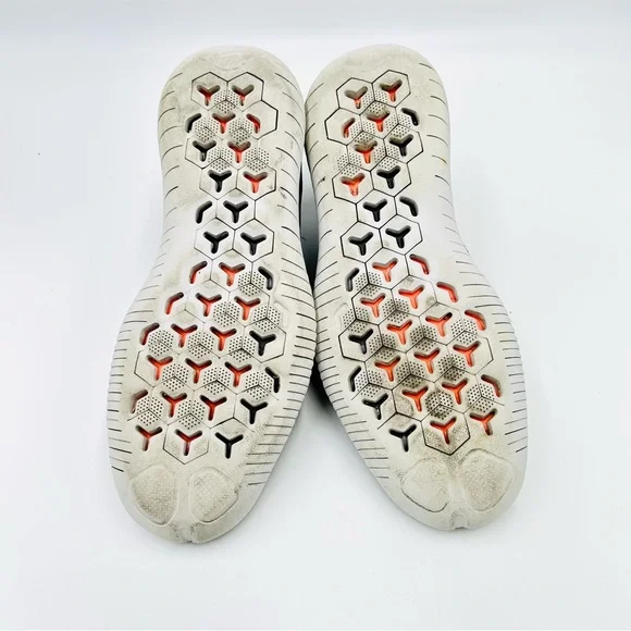 Nike shoes Free RN Motion Flyknit Running Shoes gray and orange Women Size 7.5 - Picture 10 of 10